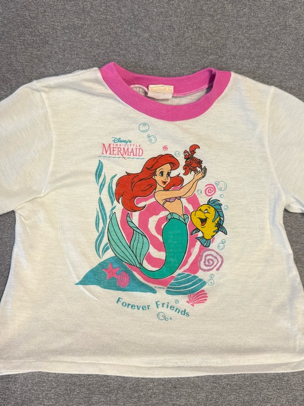 Vintage Disney, single stitch, little mermaid tee